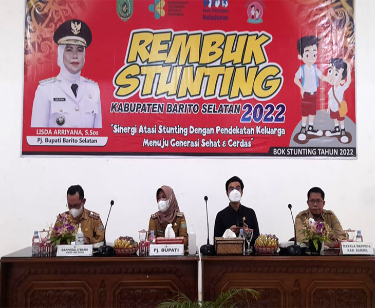 Bappedalitbang Prov. Kalteng hadiri Rembuk Stunting Kabupaten Barito Selatan